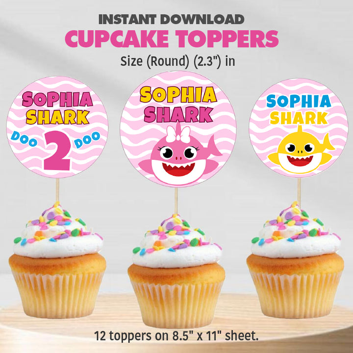 Cupcake topper Template