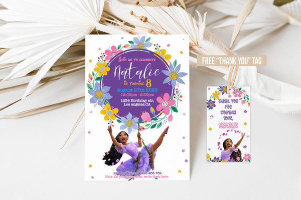 Encanto Isabela Birthday Invitation Template | Editable | Printable | Instant Download