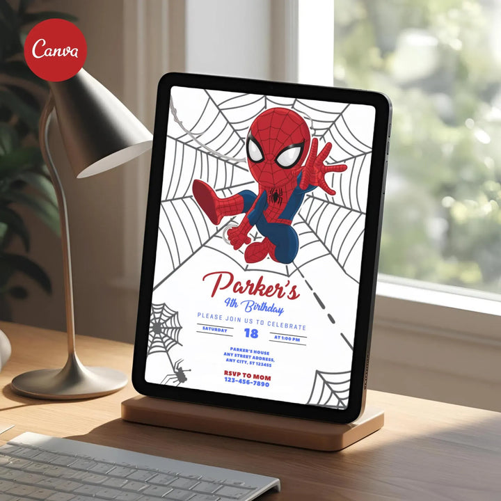 spidey invitation, spidey birthday invite, spidey party template, spidey canva template, spidey digital invite, spidey phone invite, spidey thank you tag, spidey party printable, spidey editable invite, spidey birthday card, spidey and friends invite, superhero birthday invite, superhero party template, marvel heroes invitation, marvel birthday invite, marvel party template, kids birthday invitation, editable birthday invite, printable birthday invite, digital party invitation, boy birthday invitation, cart