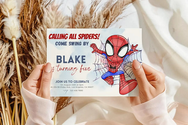 Printable Spiderman Invitation, Spidey Friends Birthday Invite, Superhero Birthday Invitation, Editable Spiderman Party Invite, Boys Birthday Printable, Digital Superhero Invitation, Spiderman Birthday Evite, Kids Superhero Birthday Card, Spiderman Party Supplies Invite, Spidey and Friends Printable Invite, Editable Superhero Birthday Template, Marvel Spiderman Birthday Invitation, Superhero Party Digital Invite, Spiderman Birthday Template, Spiderman Printable Birthday Invite, Superhero Kids Party Invitati