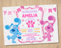 Blue's Clues Birthday Invitation Template  | Editable | Printable | Instant Download
