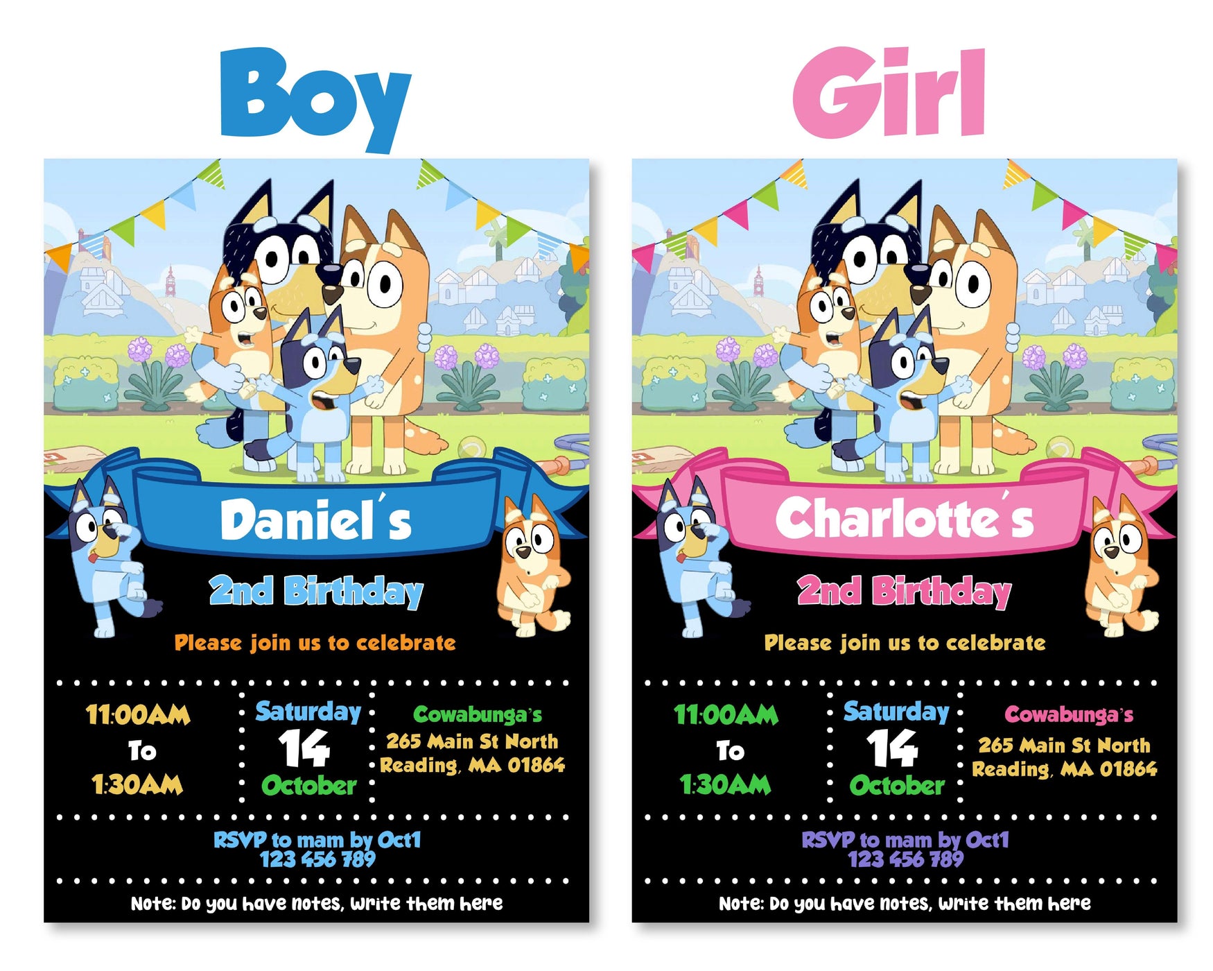 Bluey Birthday Party Invitation, Bluey birthday party ideas kidszoneparty