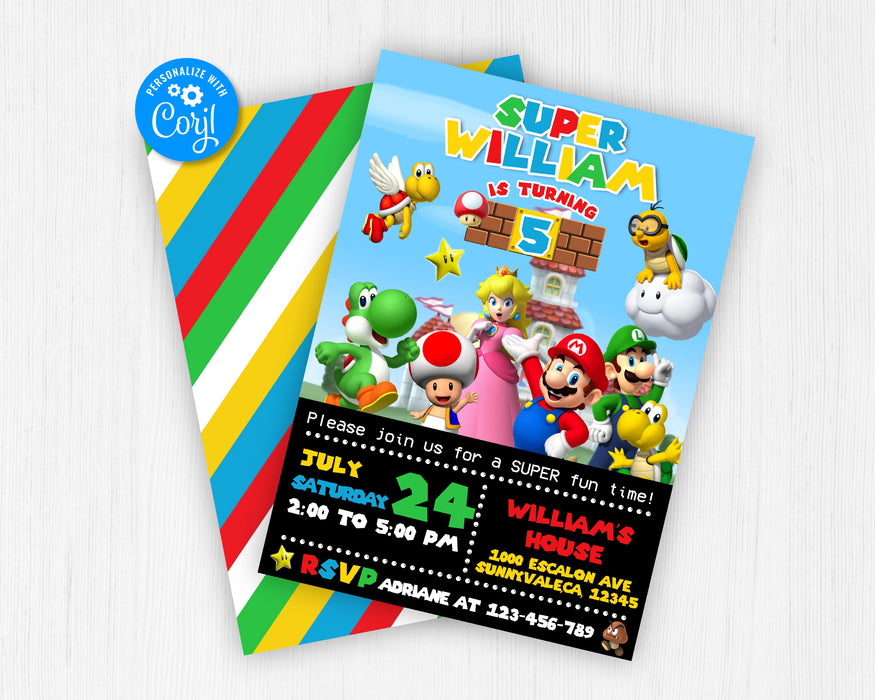 Super Mario Birthday Party | super mario birthday party ideas | super ...