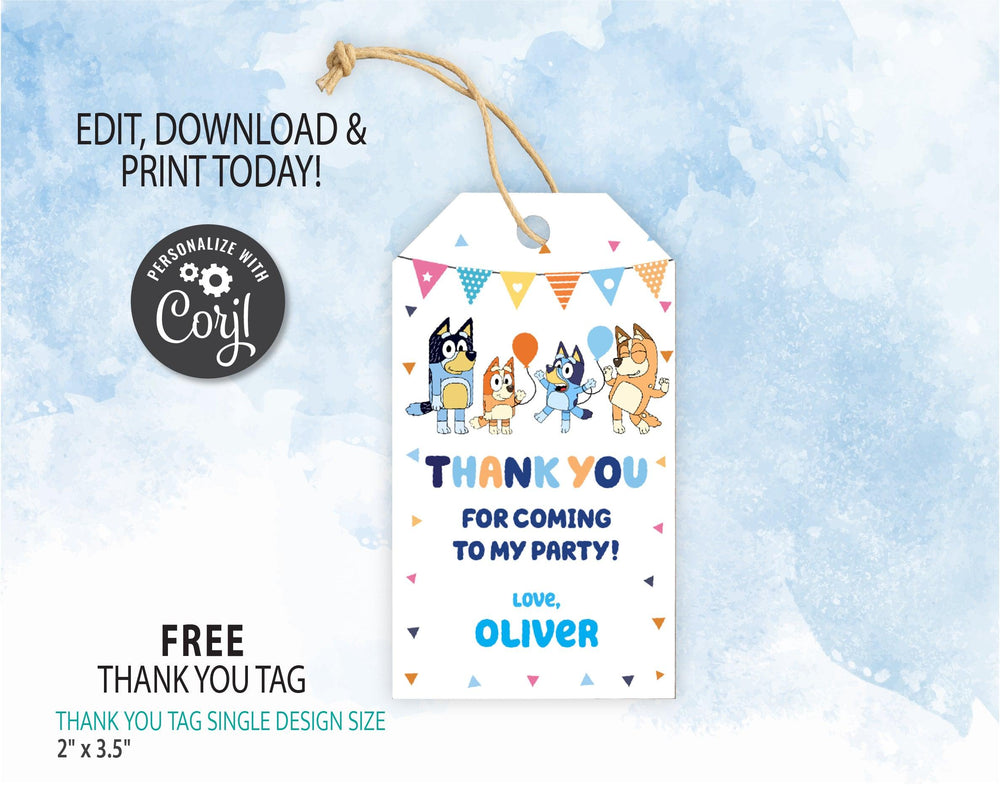 bluey-birthday-party-invitation-bluey-birthday-party-ideas-kidszoneparty for Free Printable Bluey Thank You Cards Bluey Birthday Party Invitation, Bluey birthday party ideas – kidszoneparty for Free Printable Bluey Thank You Cards