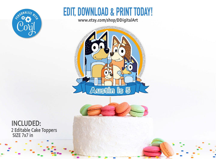 bluey-birthday-cake-topper-editable-printable-instant-digital-do-kidszoneparty for Bluey Cake Topper Printable Free Bluey Birthday Cake Topper | Editable | Printable | Instant Digital Do – kidszoneparty for Bluey Cake Topper Printable Free