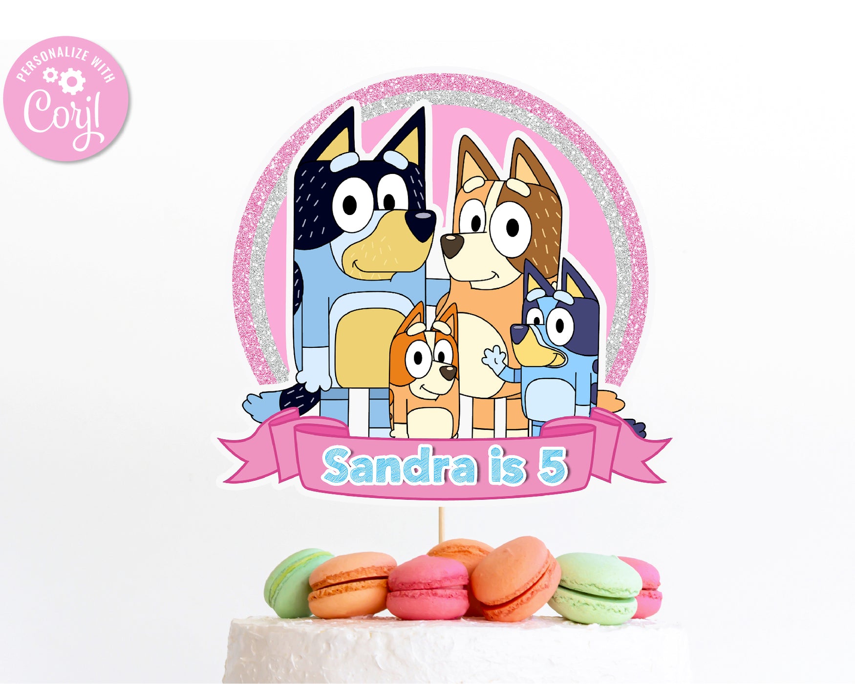 Acrylic Cake Topper - Happy Birthday Acrylic Topper (Cartoon Character)  Manufacturer from Delhi