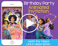 Animated Birthday Invitation Video Birthday Party Invite -  in