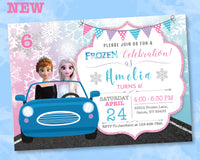Frozen Birthday Invitation | Elsa Anna Birthday Party Invitation | Editable | Printable | Instant Download
