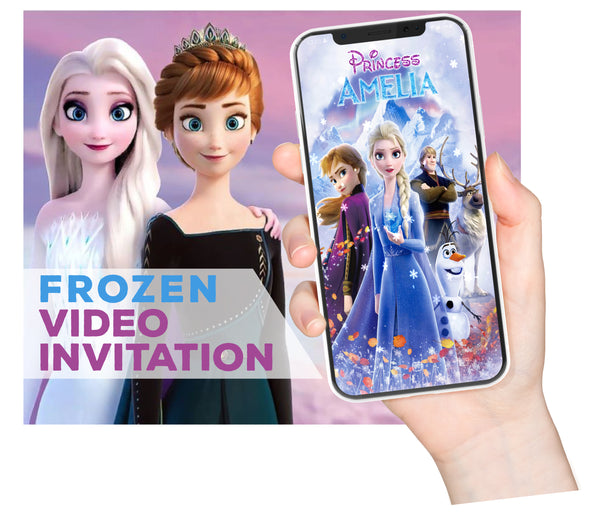 Frozen Birthday Video Invitation | Frozen Animated Invitation