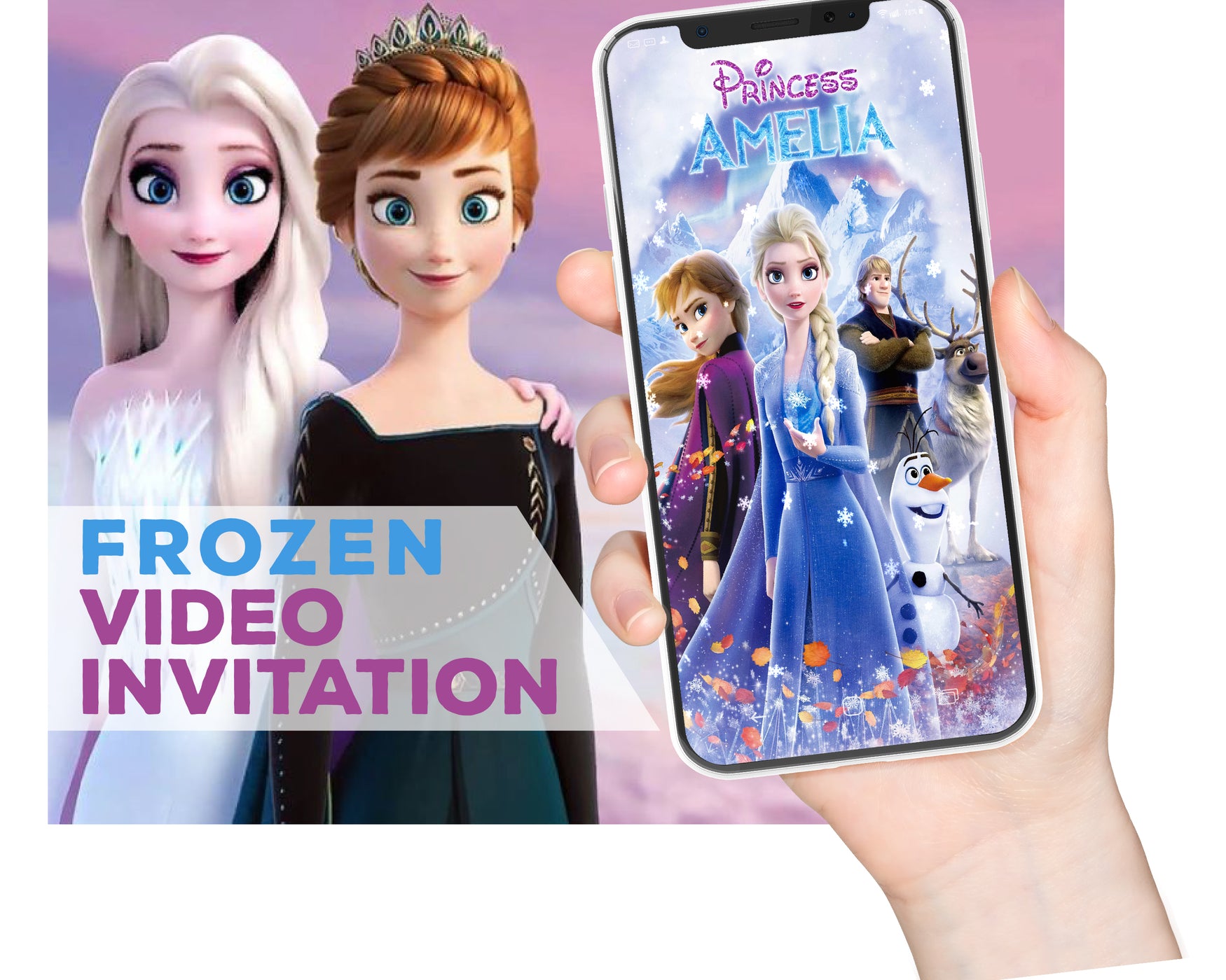 Frozen Birthday Video Invitation | Frozen Animated Invitation