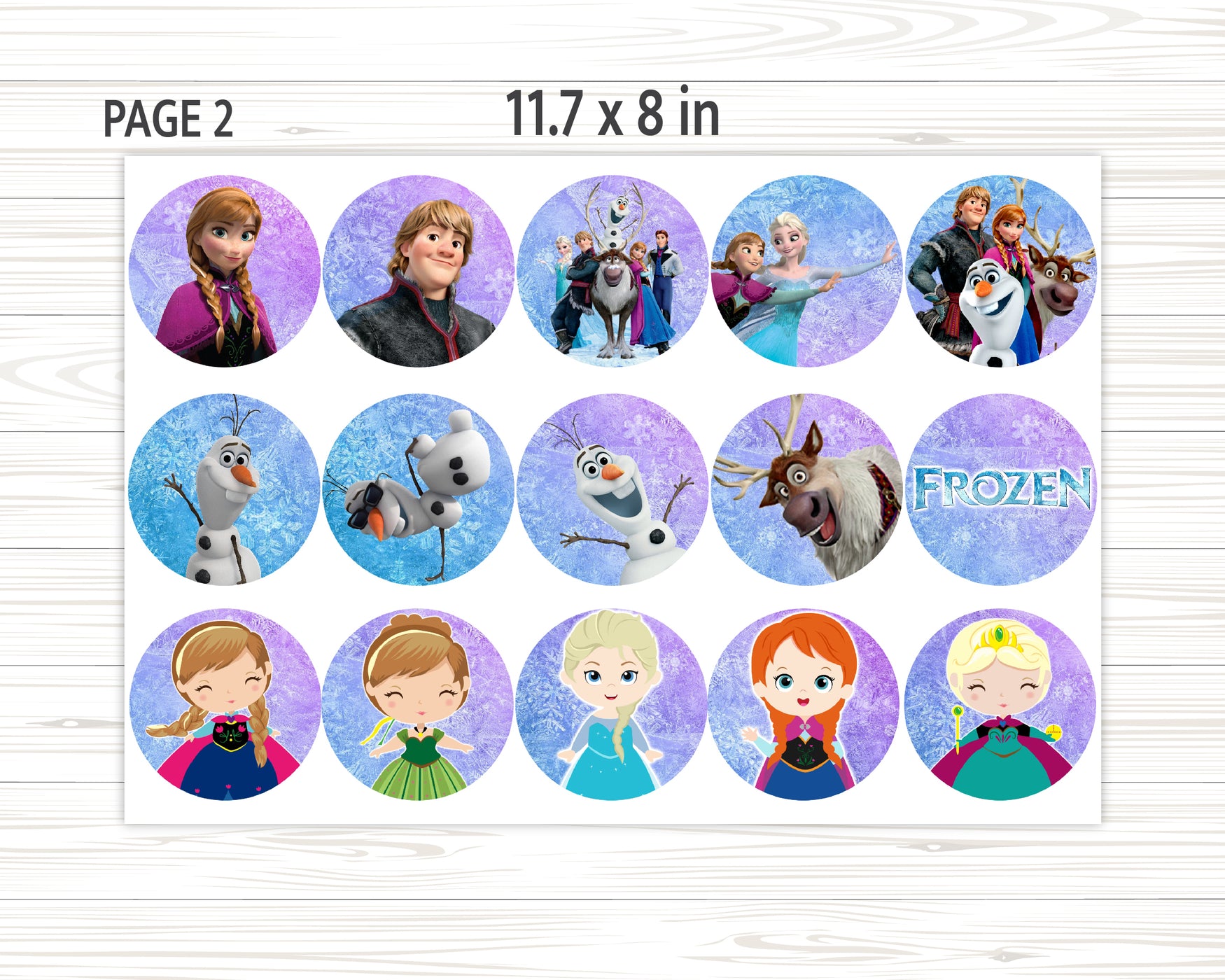 6pc Frozen Princess Cake Toppers Elsa Olaf Anna Figures Set Disney Toy  Topper | eBay