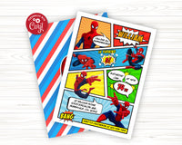 Spiderman Birthday Invitation Template With Photo | Editable | Printable | Instant Download
