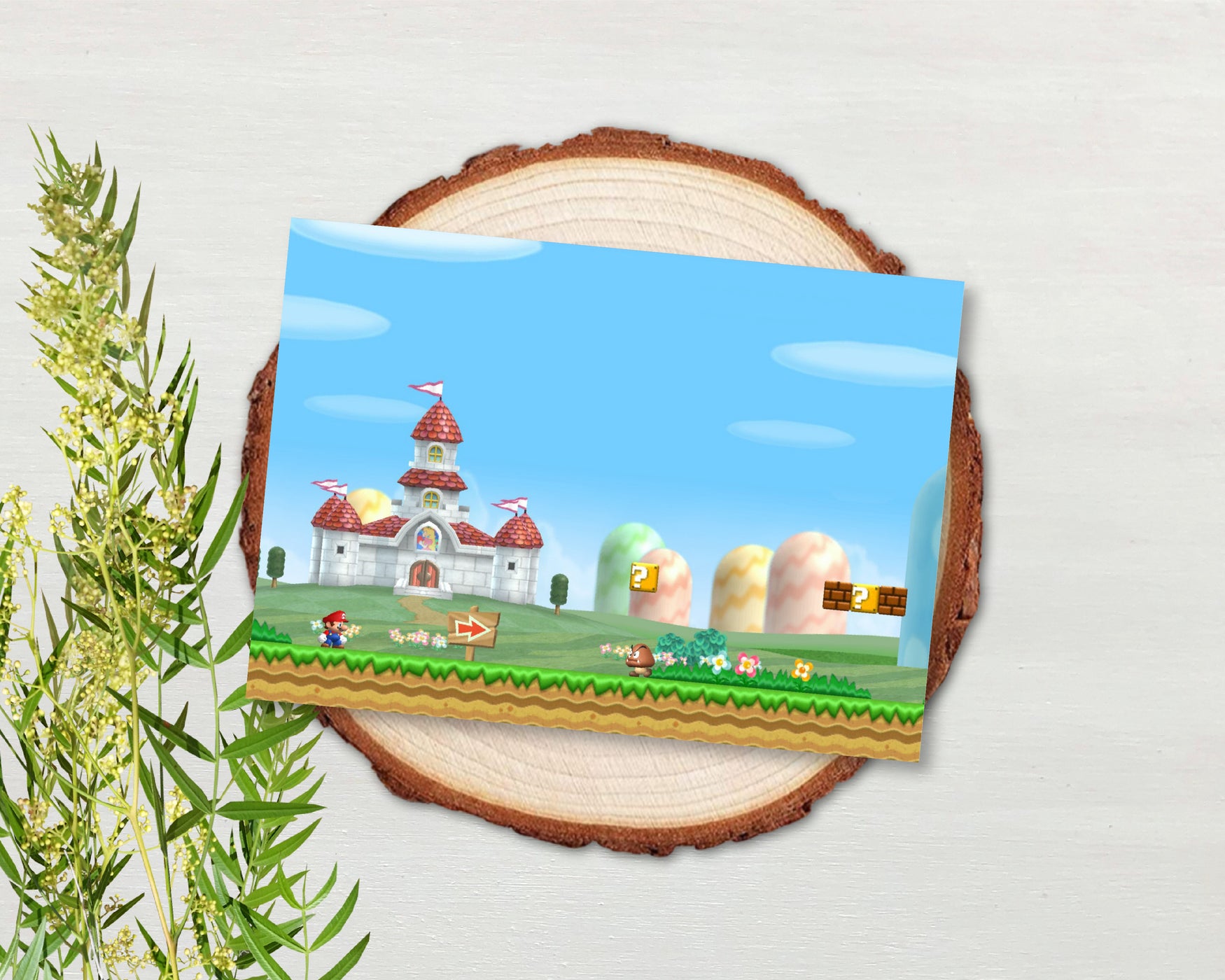 Super Mario Birthday Invitation Template With Photo | Editable | Printable | Instant Download