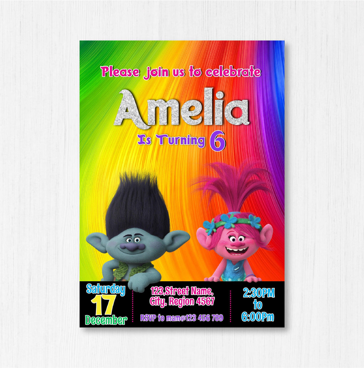 trolls-birthday-girl-party-invitation-party-editable-template-digital-file-instant-download